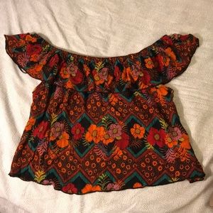 Floral off shoulder top
